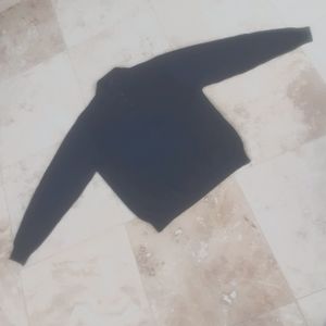 100% Merino Wool North Winds Cable Pattern Polo Collar Sweater